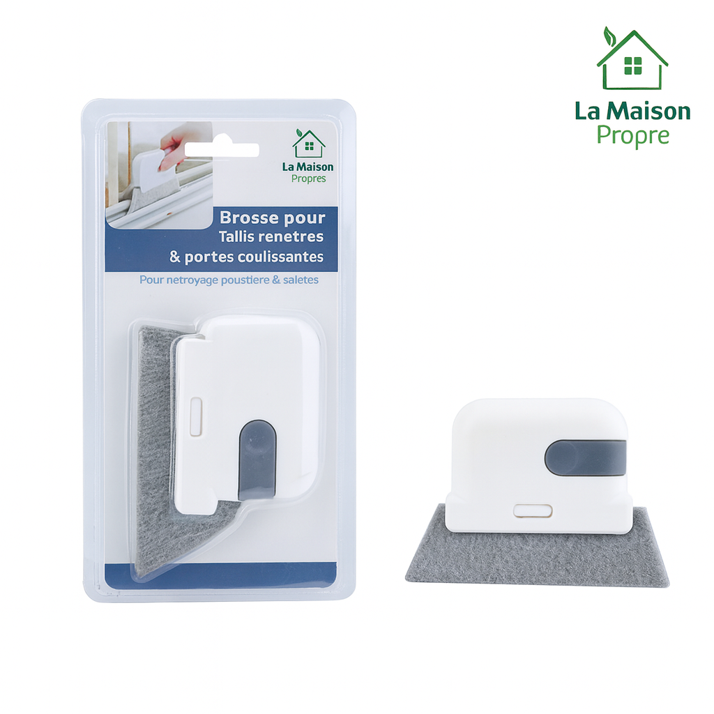 Brosse pour fenêtres & moindres recoins – Nettoyage précis des rainures et surfaces difficiles d’accès